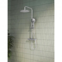 Душевая система с термостатом Vitra Aquaheat Bliss 240 2F A47205EXP хром