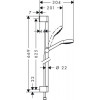 Душевой гарнитур Hansgrohe Croma Select S Multi Unica 26561400 65 см