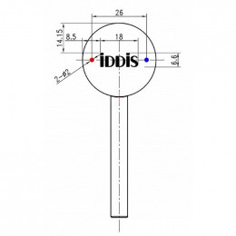 Гигиенический душ Iddis 003BLR0i08 со смесителем, черный