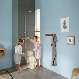 Душевая система Hansgrohe Croma E Showerpipe 280 1jet 27630000 c термостатом, хром