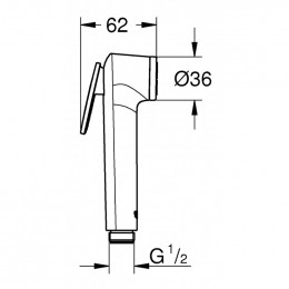 Гигиенический душ Grohe Tempesta-F 28020L01 белый