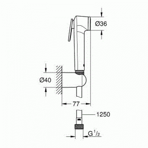 Гигиенический душ Grohe Tempesta-F 27513001