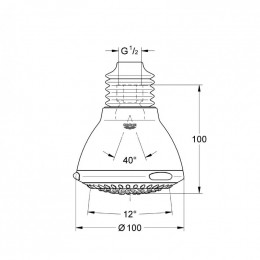 Верхний душ Grohe Movario Five 28397000