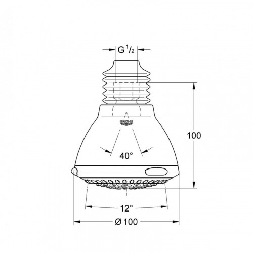 Верхний душ Grohe Movario Five 28397000