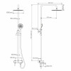 Душевая система WasserKRAFT A14201 никель