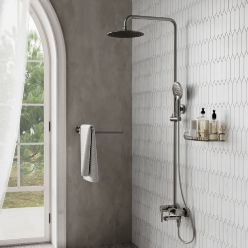 Душевая система WasserKRAFT A14201 никель