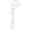 Душевая система Aquanet Passion S AF300-70-S-B черный матовый 261837