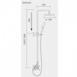 Душевая система Gappo G2402 хром