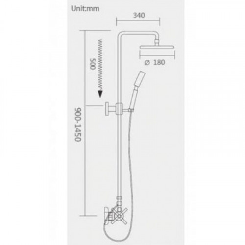 Душевая система Gappo G2402 хром