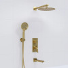 Комплект для душа WasserKRAFT A71208 золото