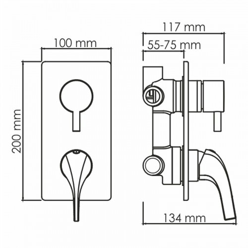Комплект для душа WasserKRAFT A71208 золото