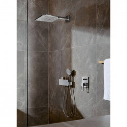 Porter-держатель Hansgrohe Fixfit 300 26456000  с полкой хром