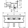 Porter-держатель Hansgrohe Fixfit 300 26456000  с полкой хром