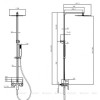 Душевая система Allen Brau Infinity 5.21012-31 черный матовый