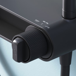 Душевая система Am.Pm X-Joy F0785A622 черный матовый