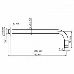 Комплект для душа WasserKRAFT A85155 белый