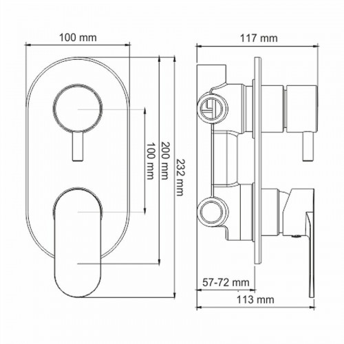 Комплект для душа WasserKRAFT A85155 белый