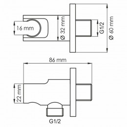 Комплект для душа WasserKRAFT A85155 белый