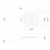 Лейка душевая Lemark LM1013Black