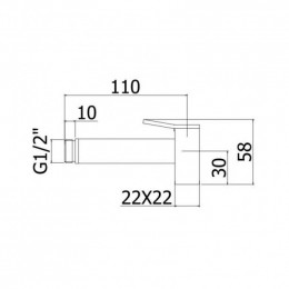 Гигиенический душ Paffoni Tweet Square KITDUP112CR хром