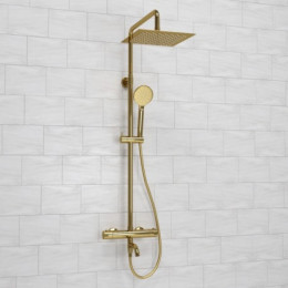 Душевая система WasserKRAFT A188.256.207.PG Thermo золото
