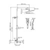 Душевая система WasserKRAFT A199.260.201.BG Thermo золото