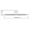 WasserKRAFT A121 Верхняя душевая насадка 9062548