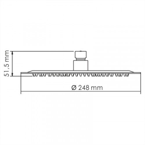 WasserKRAFT A121 Верхняя душевая насадка 9062548