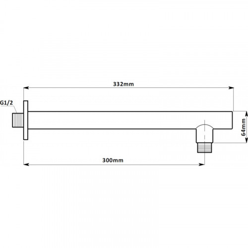 Держатель для верхнего душа Aquanet Passion AF301-91 242985 хром