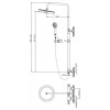 Душевая система BelBagno Uno UNO-DOCM-ORO золото