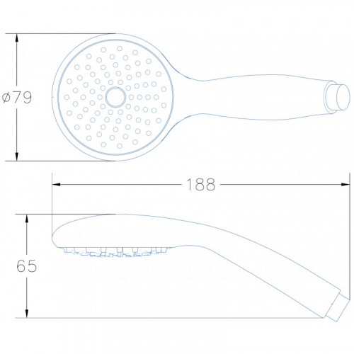 Душевая лейка Aquanet CЕТ1 AF000-06C 246852 хром