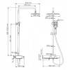 WasserKRAFT  A11401 Thermo Душевой комплект с термостатическим смесителем