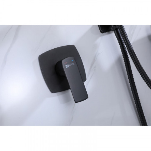 Гигиенический душ со смесителем Lemark Ursus LM7219BL черный