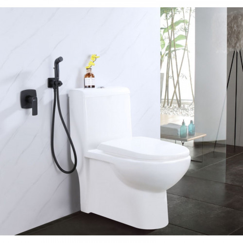 Гигиенический душ со смесителем Lemark Ursus LM7219BL черный