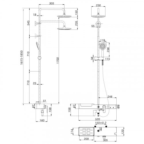 Смеситель Lemark Tropic LM7007С для ванны и душа