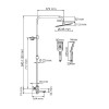 Душевая система WasserKRAFT A199.259.201.BG Thermo золото