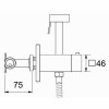 Гигиенический душ Gappo G7207-40 с термостатом хром