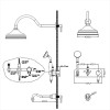Душевая система Boheme Brillante Ripresa 348 хром