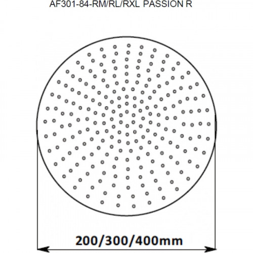 Верхний душ Aquanet Passion R AF301-84-RXL круг 242980