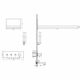 Душевая система встраиваемая Boheme Fusion 130-2-MW белый матовый