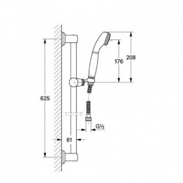 Душевой гарнитур Grohe Sinfonia 28975000