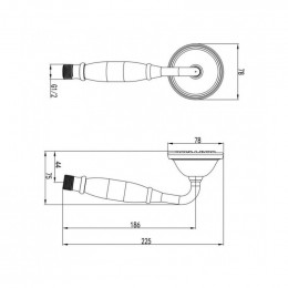 Лейка душевая Lemark LM8007G