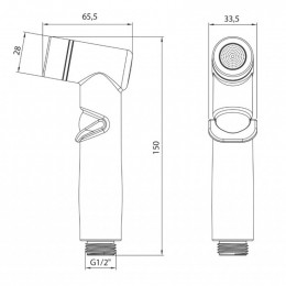 Гигиеническая лейка Lemark LM8088GM графит