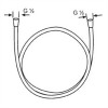 Душевой шланг Kludi Suparaflex 6106105-00, 1250 мм