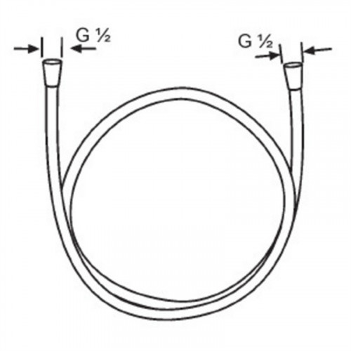 Душевой шланг Kludi Suparaflex 6106105-00, 1250 мм