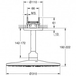 Верхний душ Grohe Rainshower 310 SmartActive 26477000