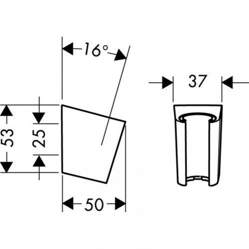 Держатель ручного душа Hansgrohe Porter S белый матовый