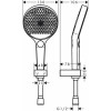Душевой набор Hansgrohe Rainfinity 130 3jet Porter 26851700, белый матовый
