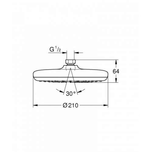 Верхний душ Grohe Tempesta 210 26408000