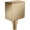 Шланговое подсоединение Hansgrohe Fixfit Square 26455140, бронза матовый